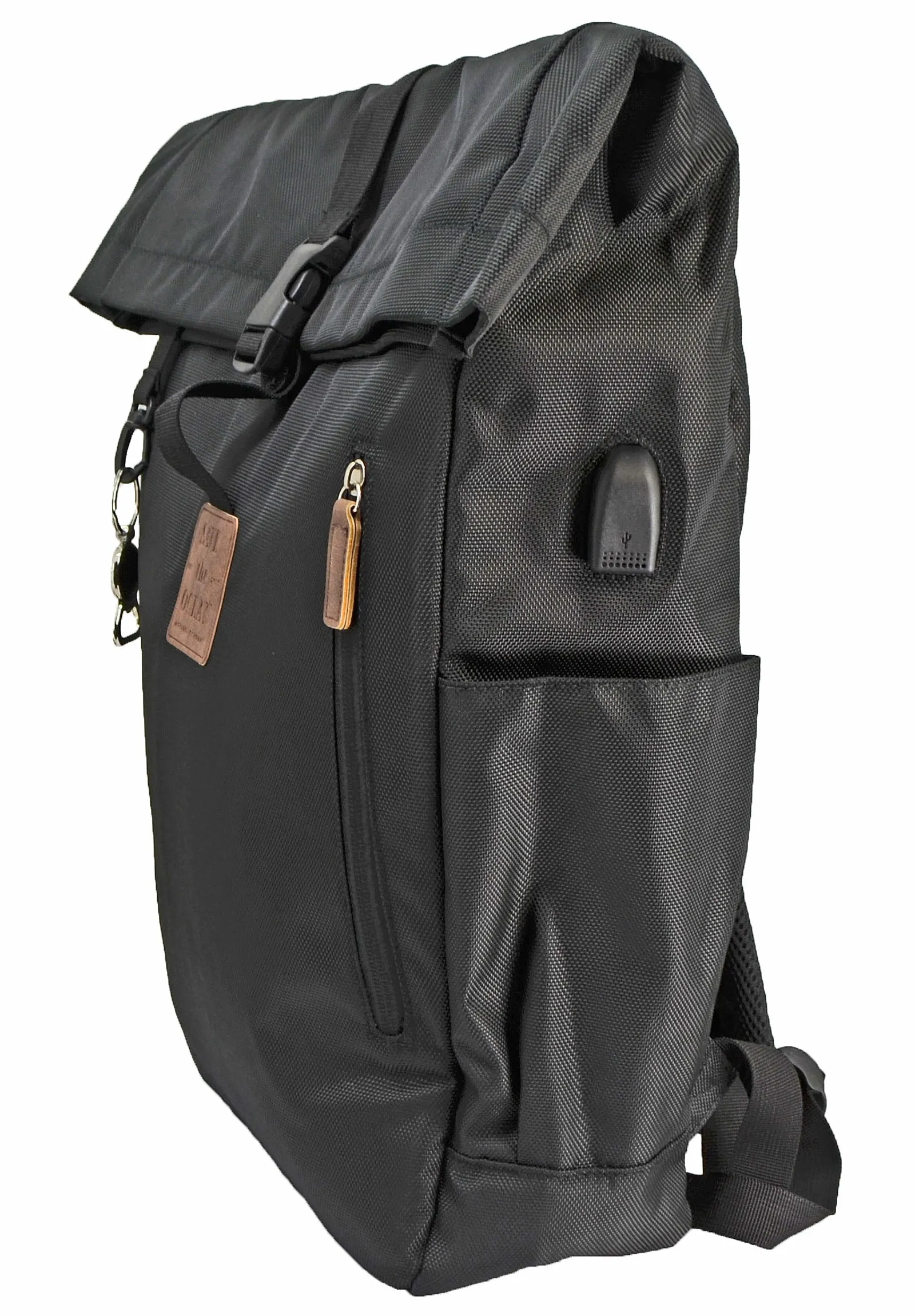 Save the Ocean Sustainable Backpack with Fold over top