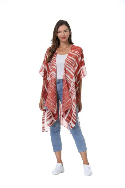 Save The Ocean Sustainable Stripe Kimono