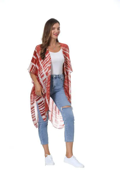 Save The Ocean Sustainable Stripe Kimono