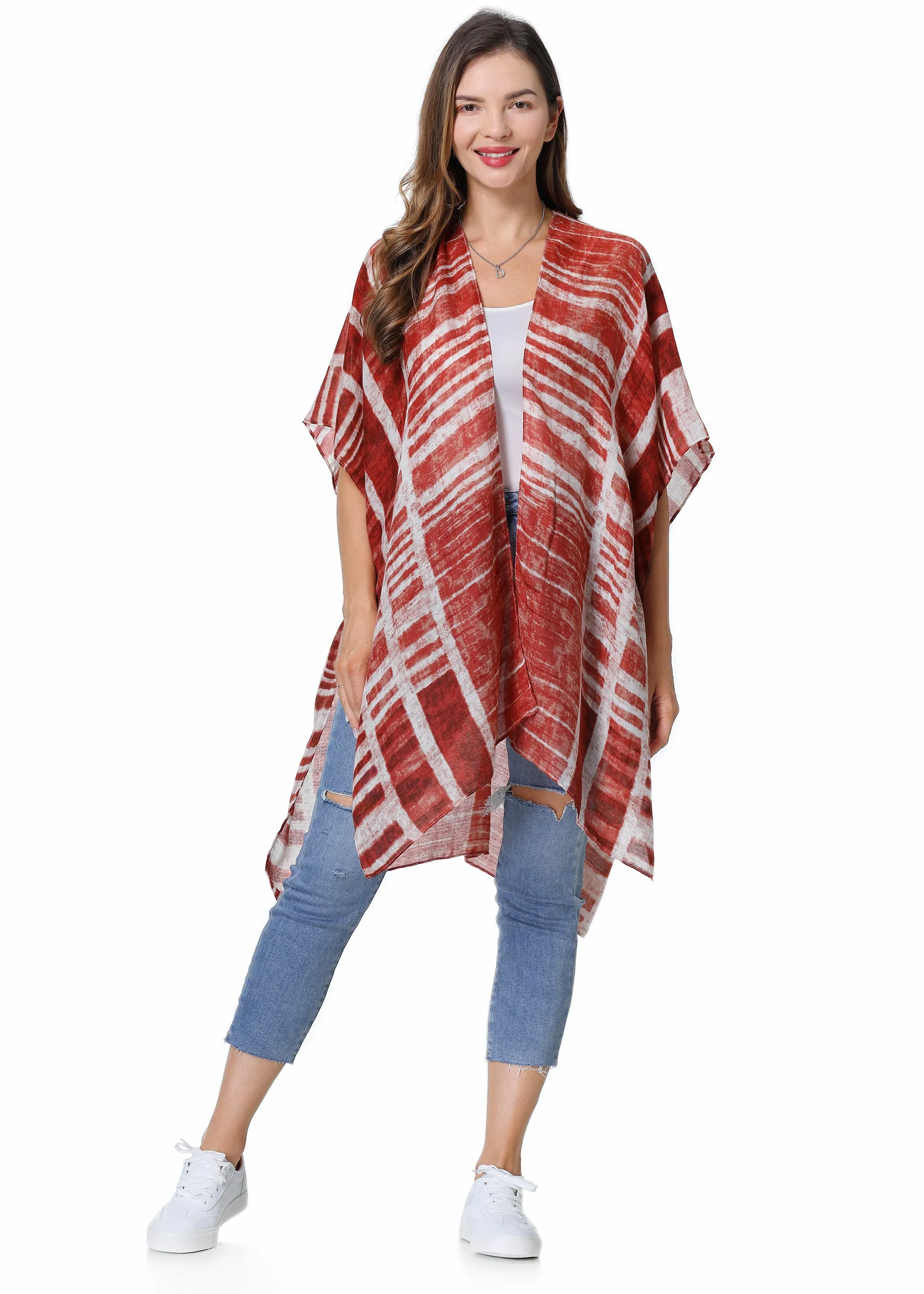 Save The Ocean Sustainable Stripe Kimono