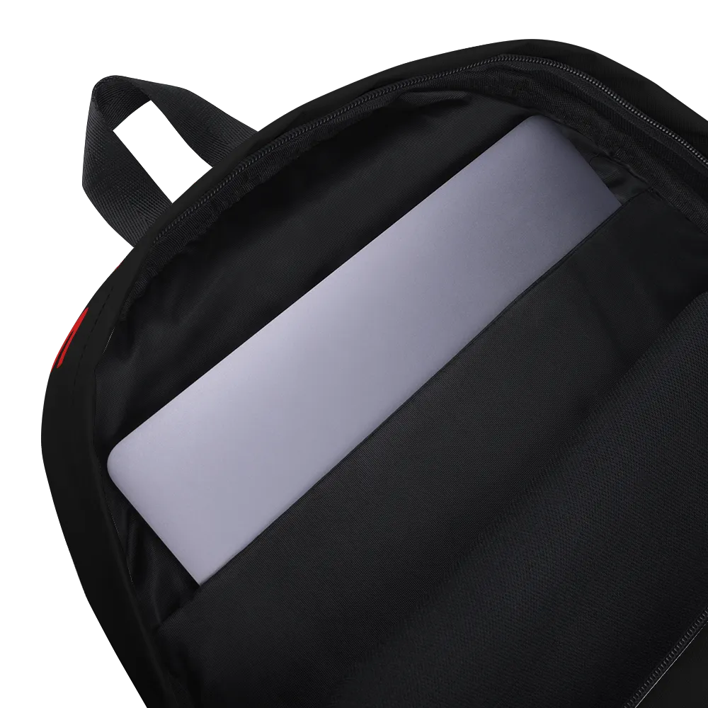 Secure The Bag Backpack (Black & Red)