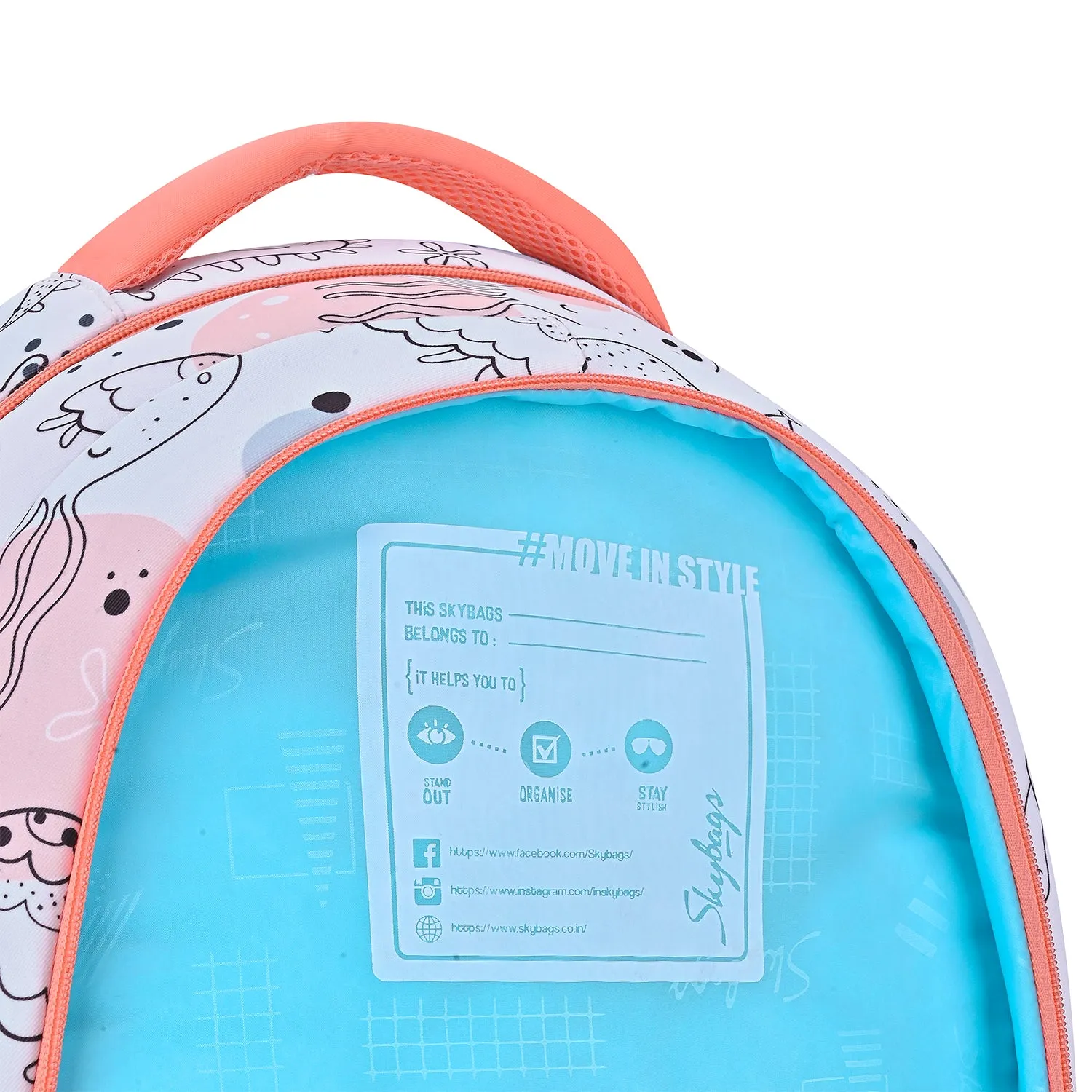 Skybags CHARM 02 SCHOOL BACKPACK CORAL