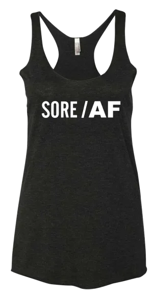 Sore/ AF Tee Shirt Black Racerback
