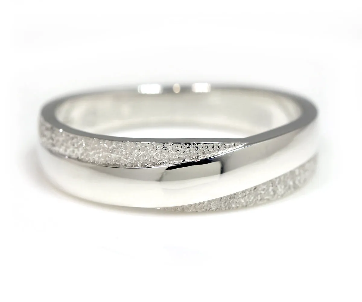 Textured Twist Custom Men's Wedding Band