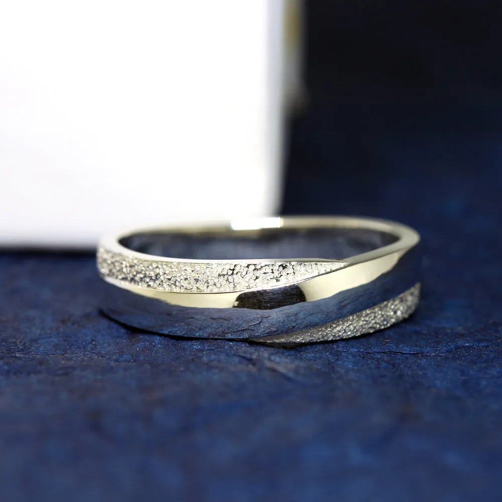 Textured Twist Custom Men's Wedding Band