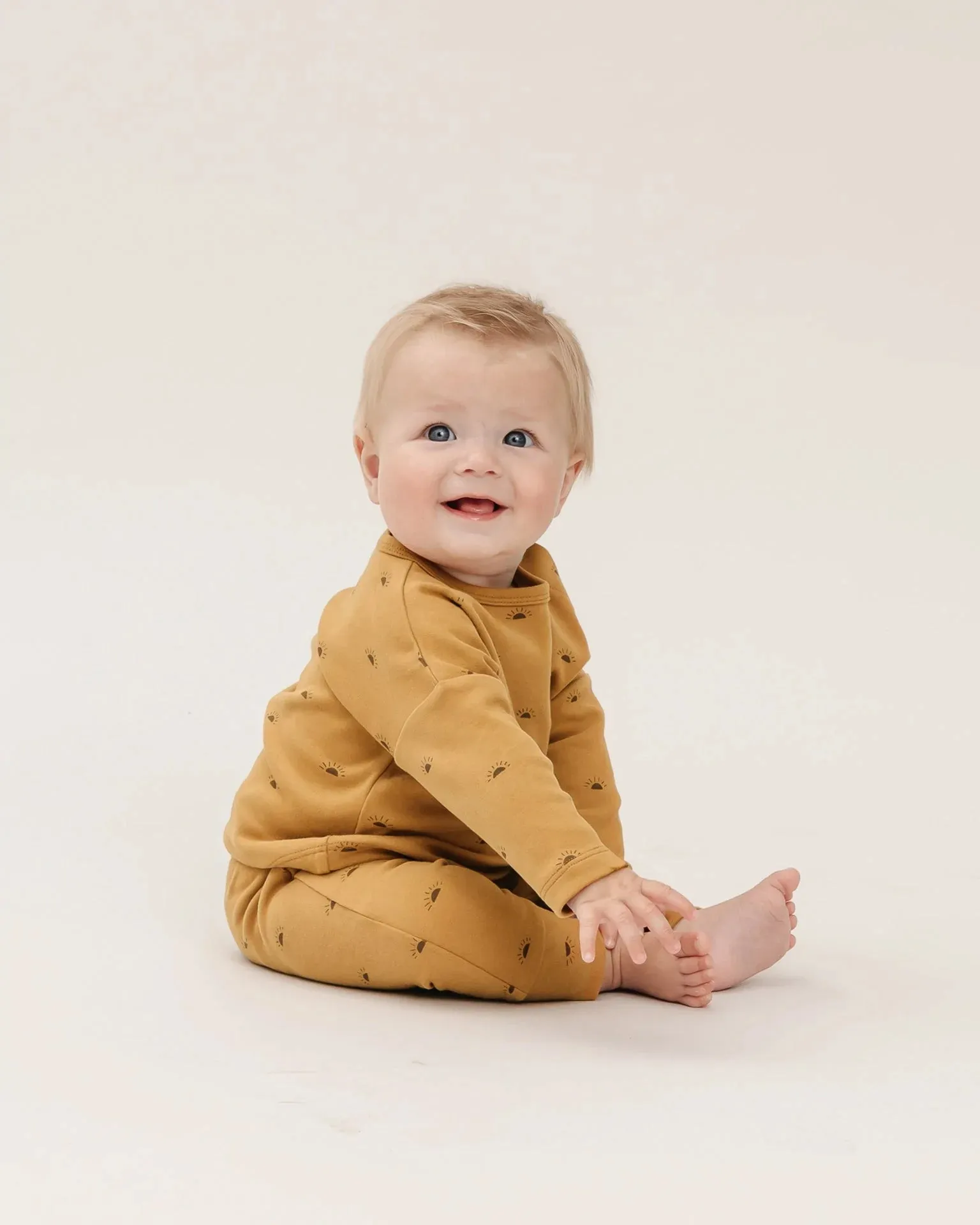 The Long Sleeve Tee by Quincy Mae - Suns - BABY