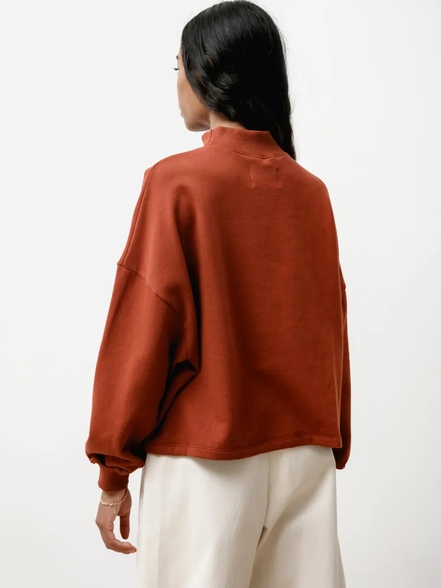 tomie crew - lightweight terry rust