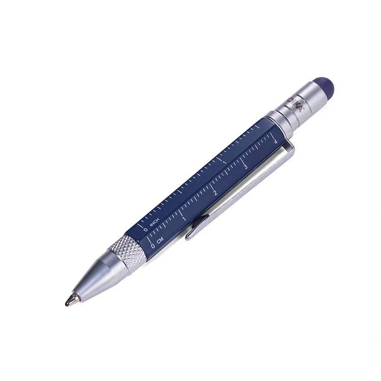 TROIKA Notepad DIN A7 with Multitasking Ballpoint Pen LILIPAD LILIPUT Blue