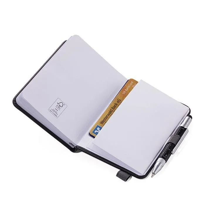 TROIKA Notepad DIN A7 with Multitasking Ballpoint Pen LILIPAD LILIPUT Blue