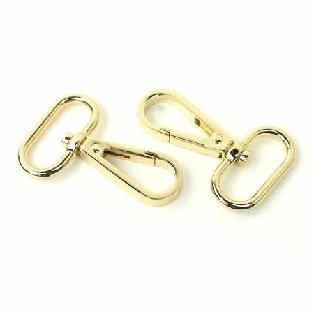 Two Swivel Hooks 1" Gold --- Sallie Tomato
