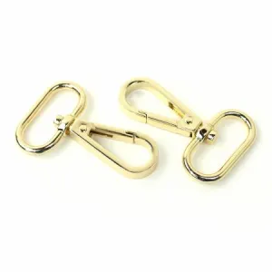 Two Swivel Hooks 1" Gold --- Sallie Tomato