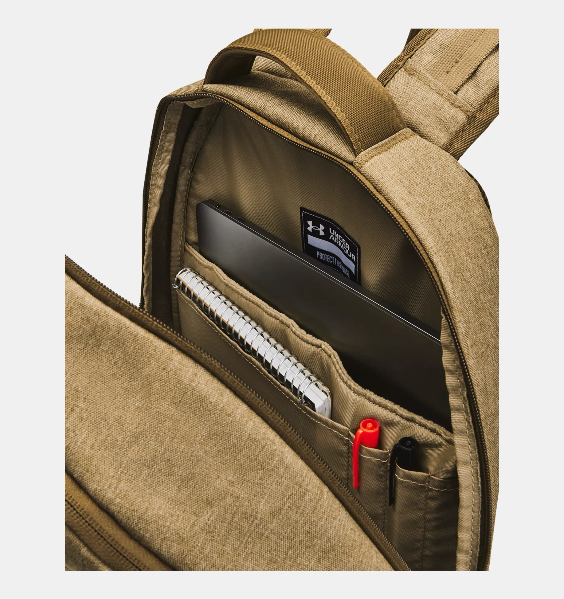 Under Armour UA Hustle 6.0 Pro Backpack - Coyote Brown Full Heather / Coyote