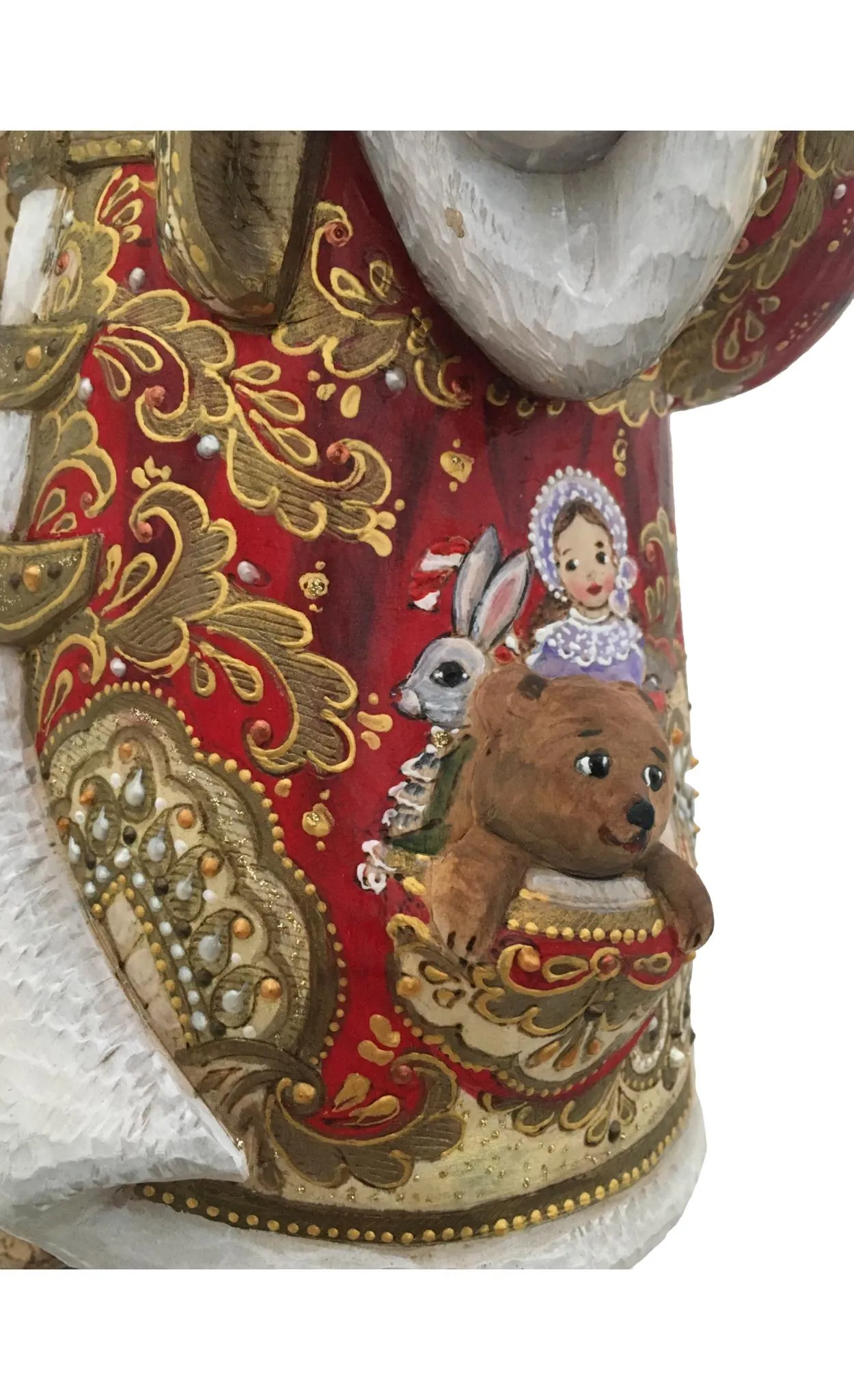 Unique Carved Santa Christmas Tree