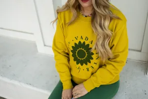 vada winter boho bougie crewneck sweatshirt