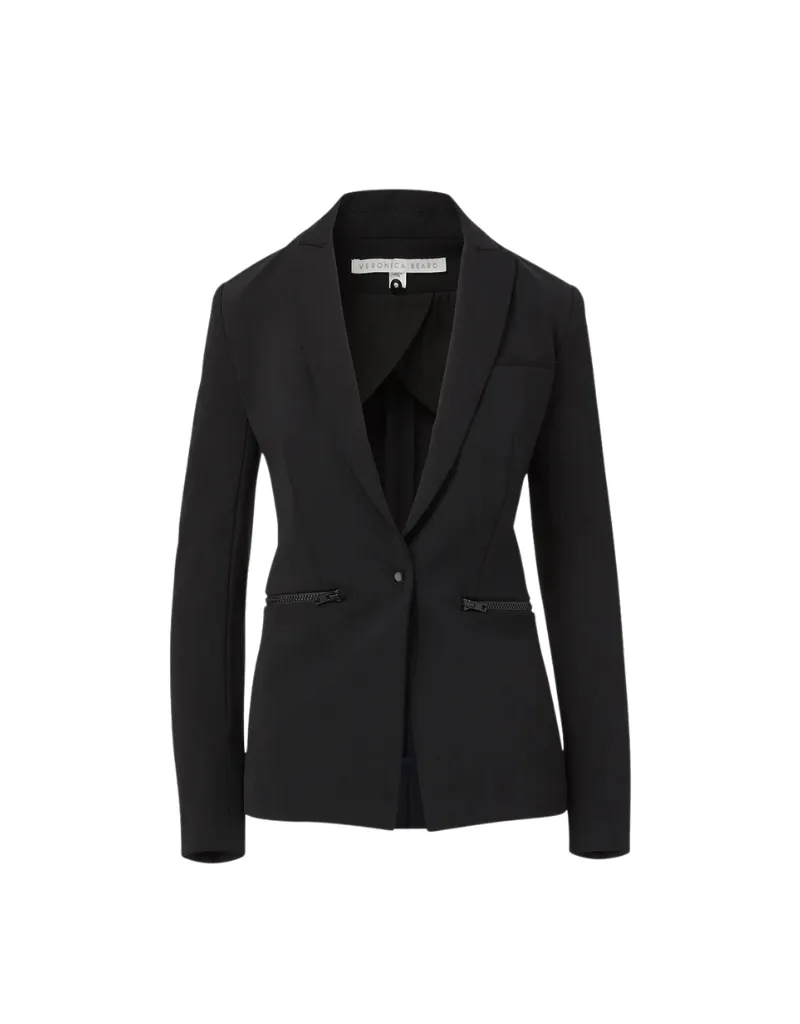 Veronica Beard Iconic Scuba Dickey Jacket in Black
