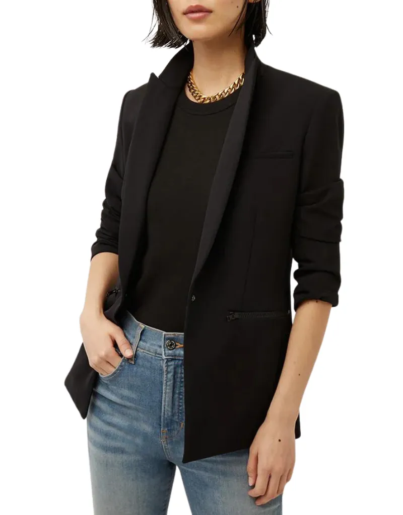 Veronica Beard Iconic Scuba Dickey Jacket in Black