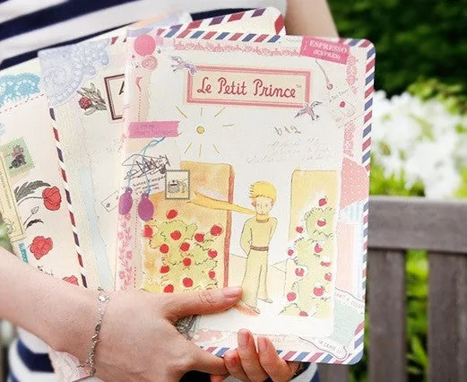 Vintage Collage Stitch Line Note (L) - The Little Prince