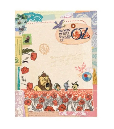 Vintage Collage Stitch Line Note (L) - The Wonderful Wizard Of Oz