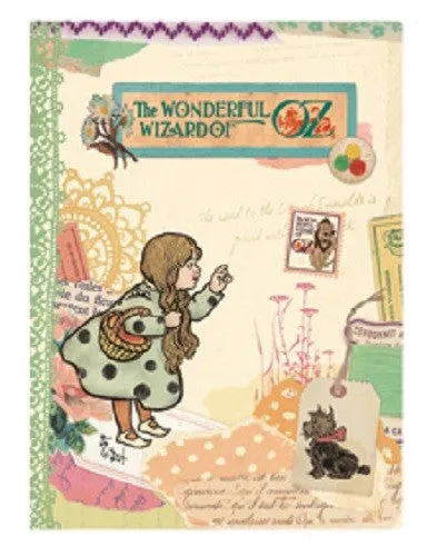 Vintage Collage Stitch Line Note (M) - Alice In Wonderland
