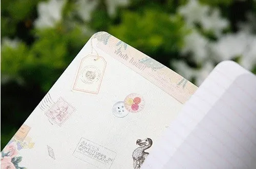 Vintage Collage Stitch Line Note (M) - The Little Prince