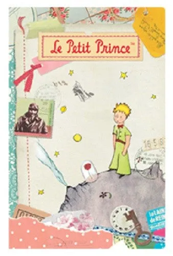 Vintage Collage Stitch Line Note (S) -The Little Prince