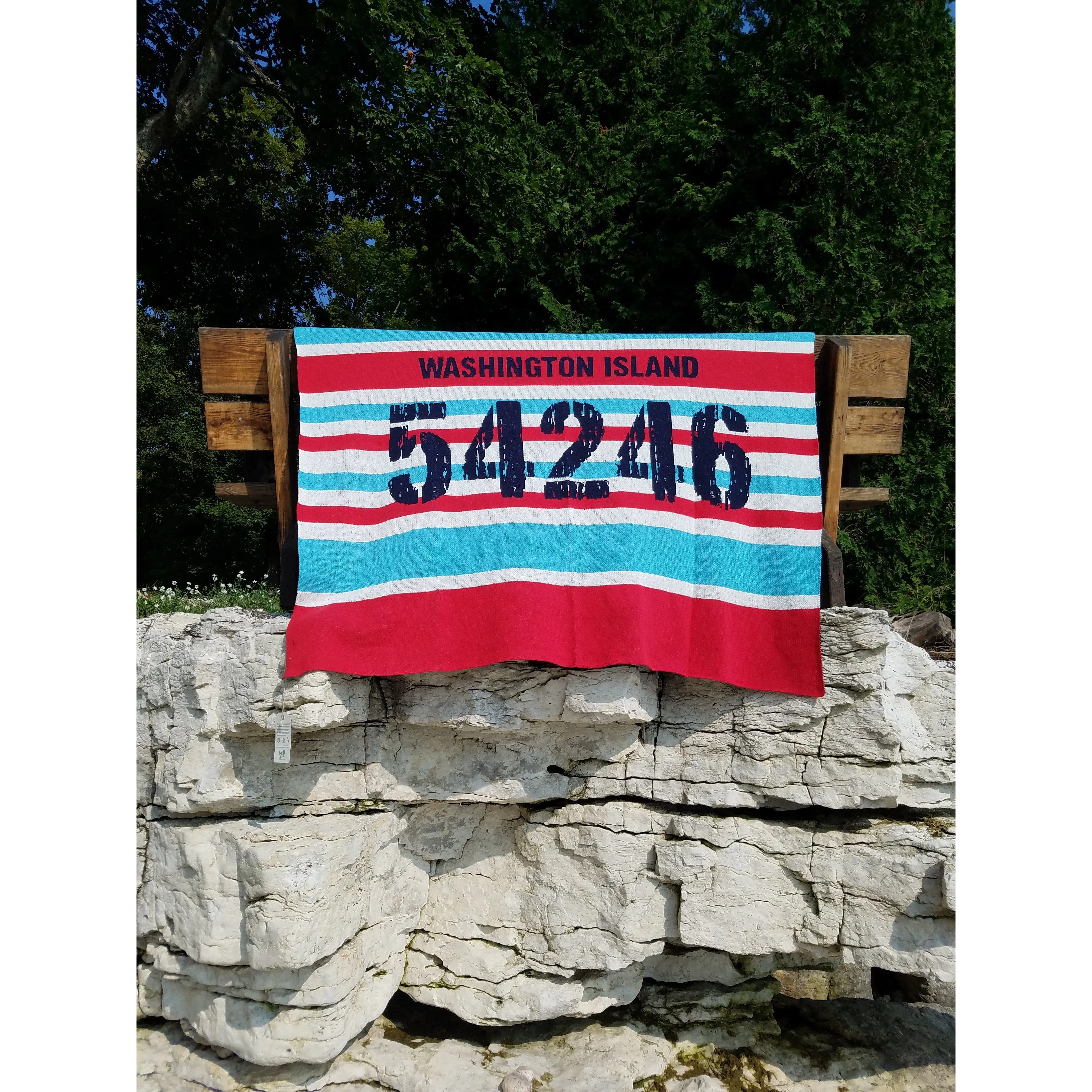 Washington Island Zip Code Eco-Throw