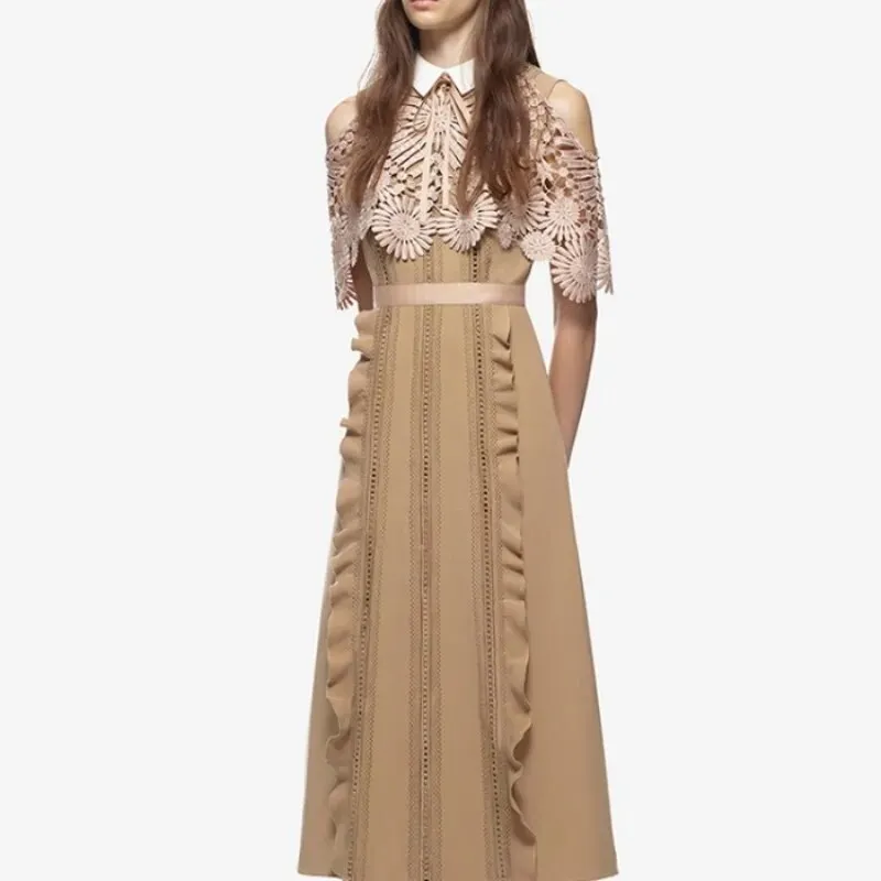 Wednesday Spring Capelet Lace Dress
