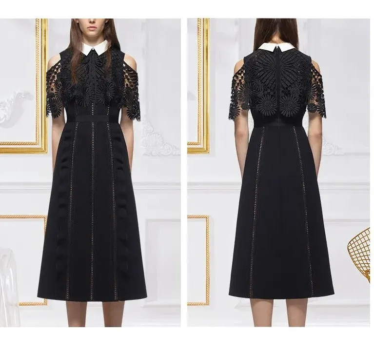 Wednesday Spring Capelet Lace Dress