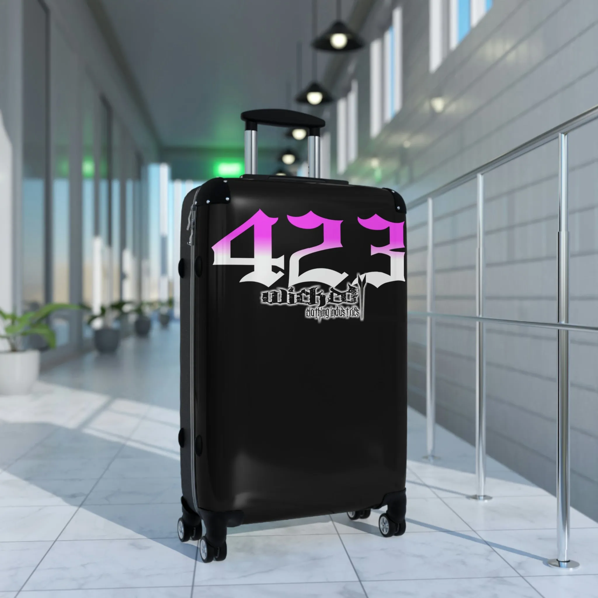 Wicked 423 Hot Pink /White Suitcases