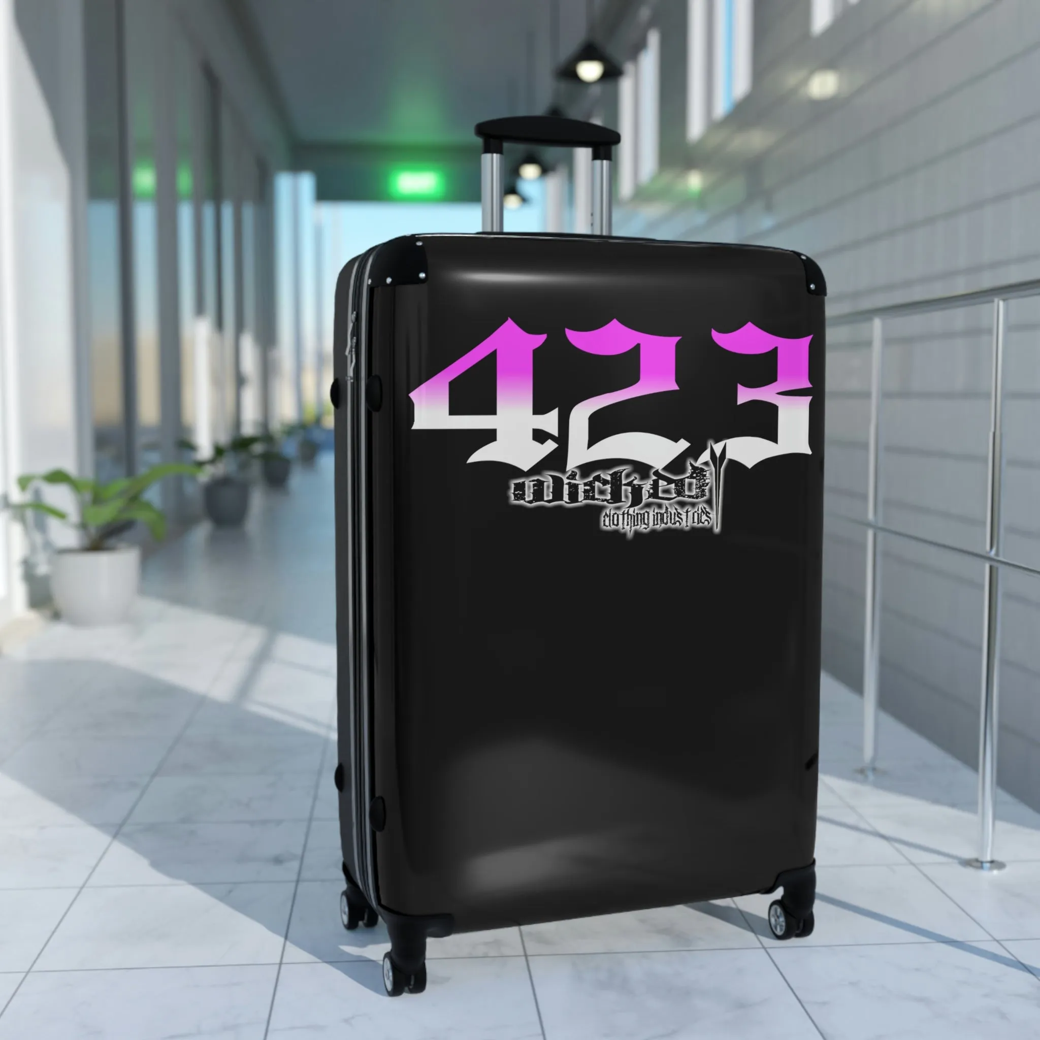 Wicked 423 Hot Pink /White Suitcases