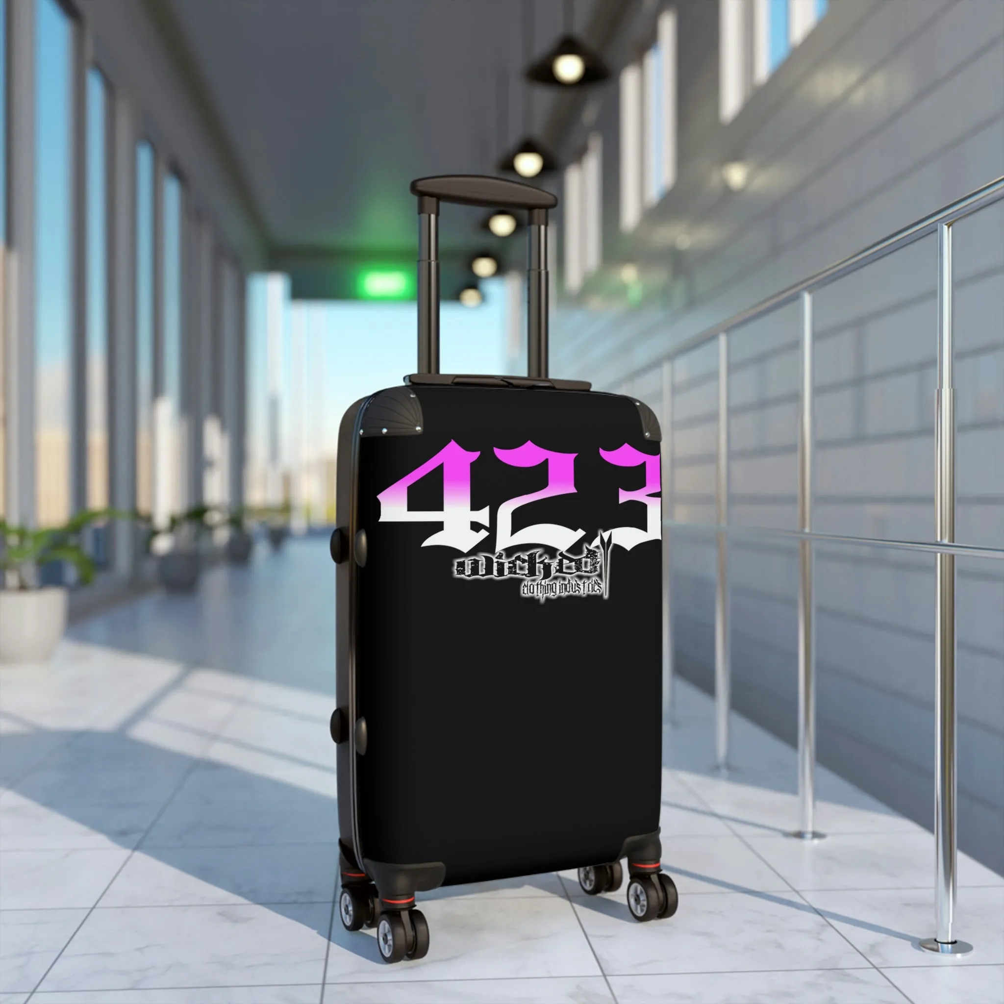 Wicked 423 Hot Pink /White Suitcases