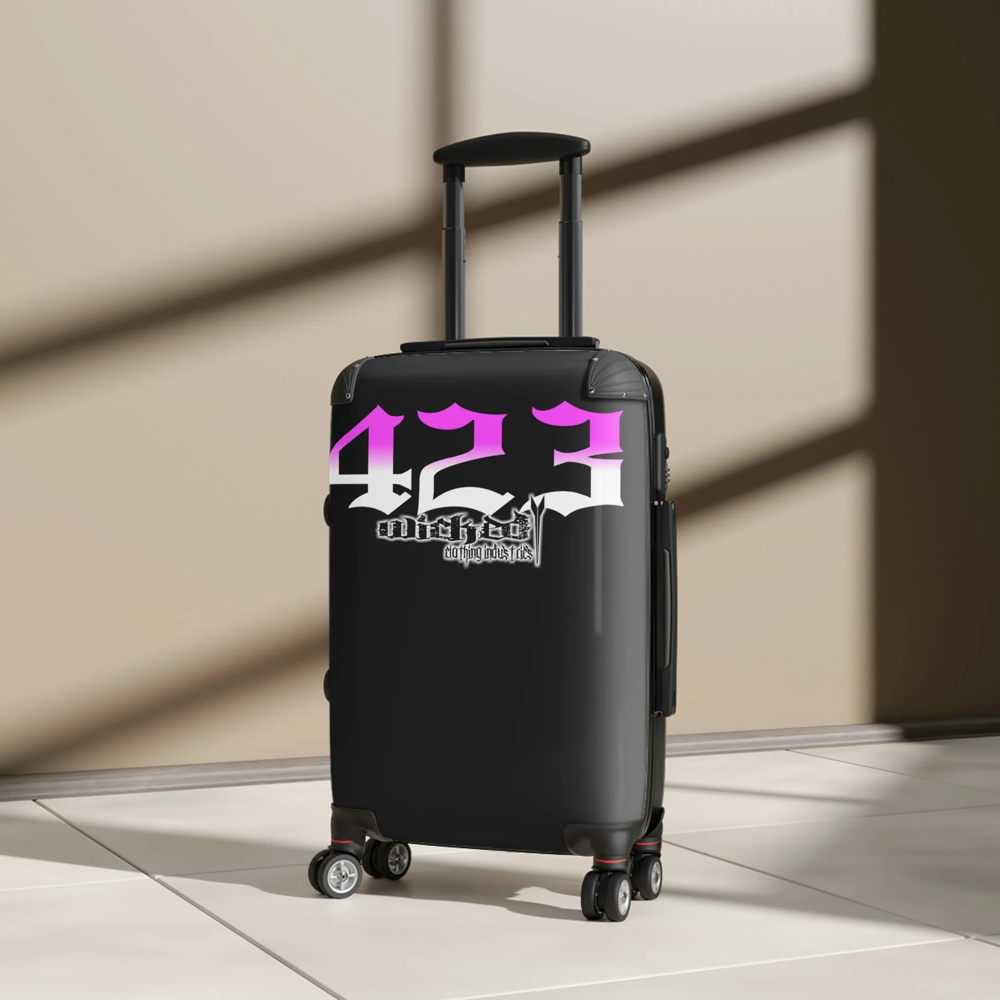 Wicked 423 Hot Pink /White Suitcases