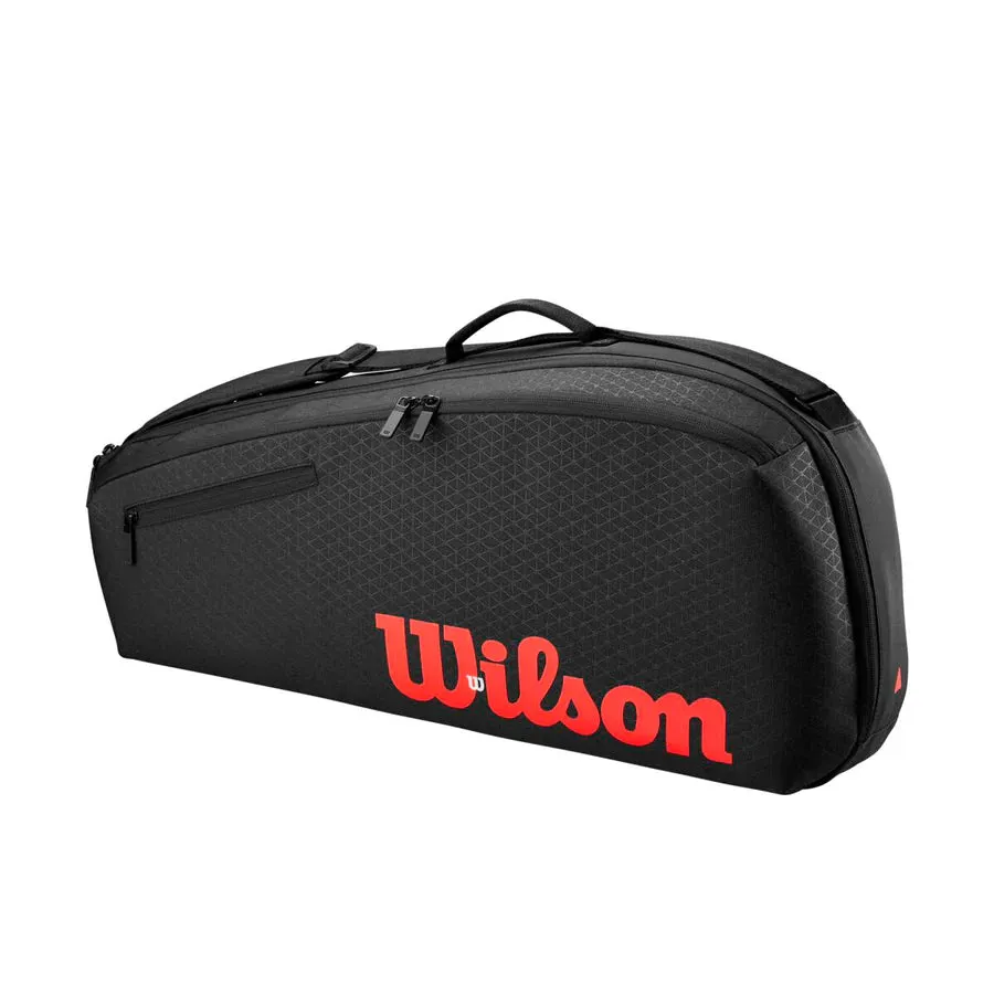 Wilson Clash V3 3PK Racquet Bag Black/Infrared