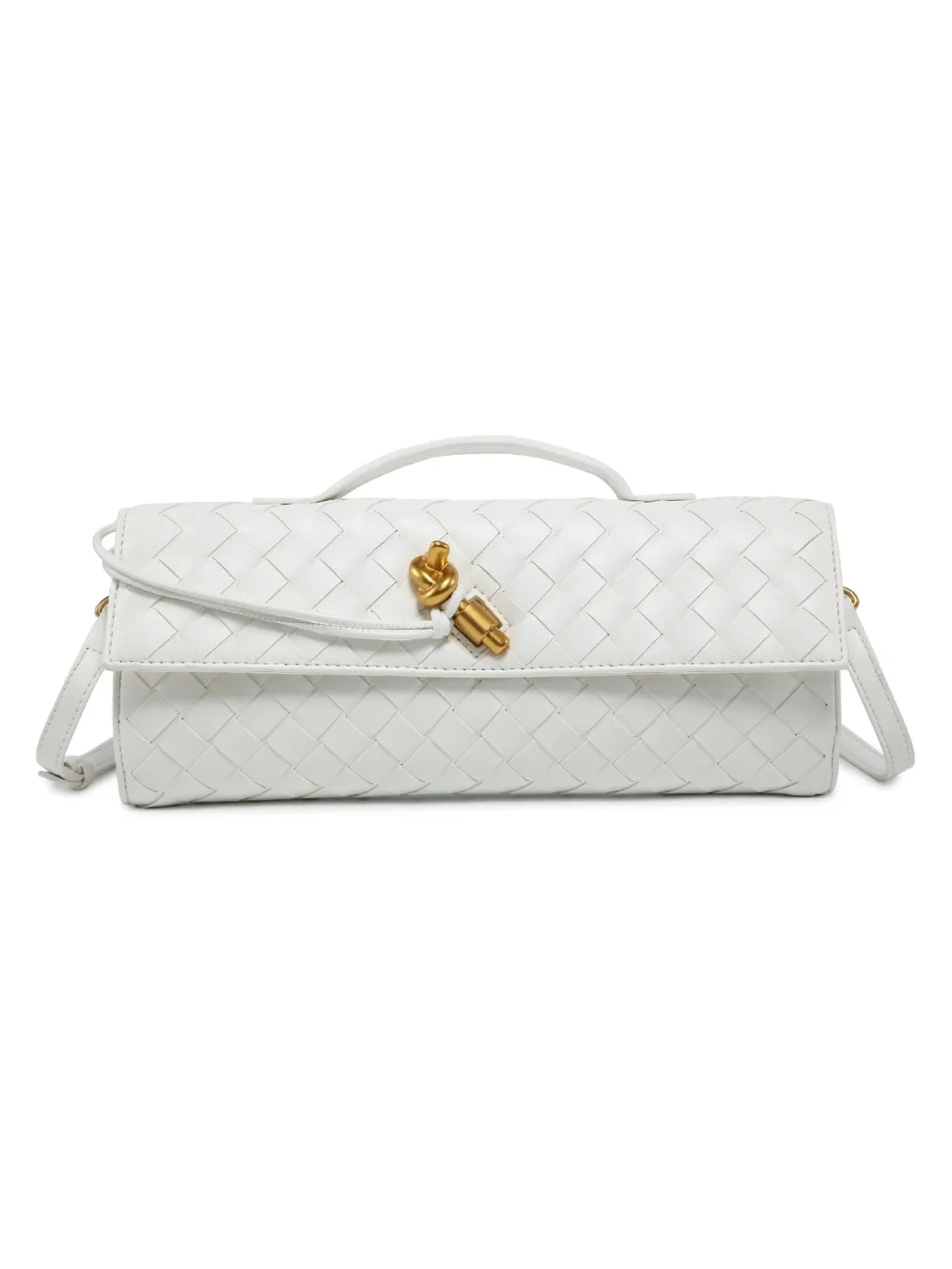 Woven Leather Clutch