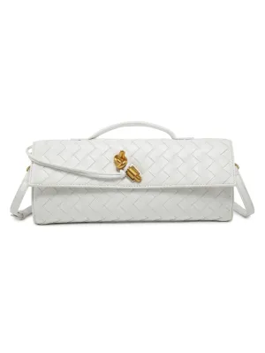 Woven Leather Clutch