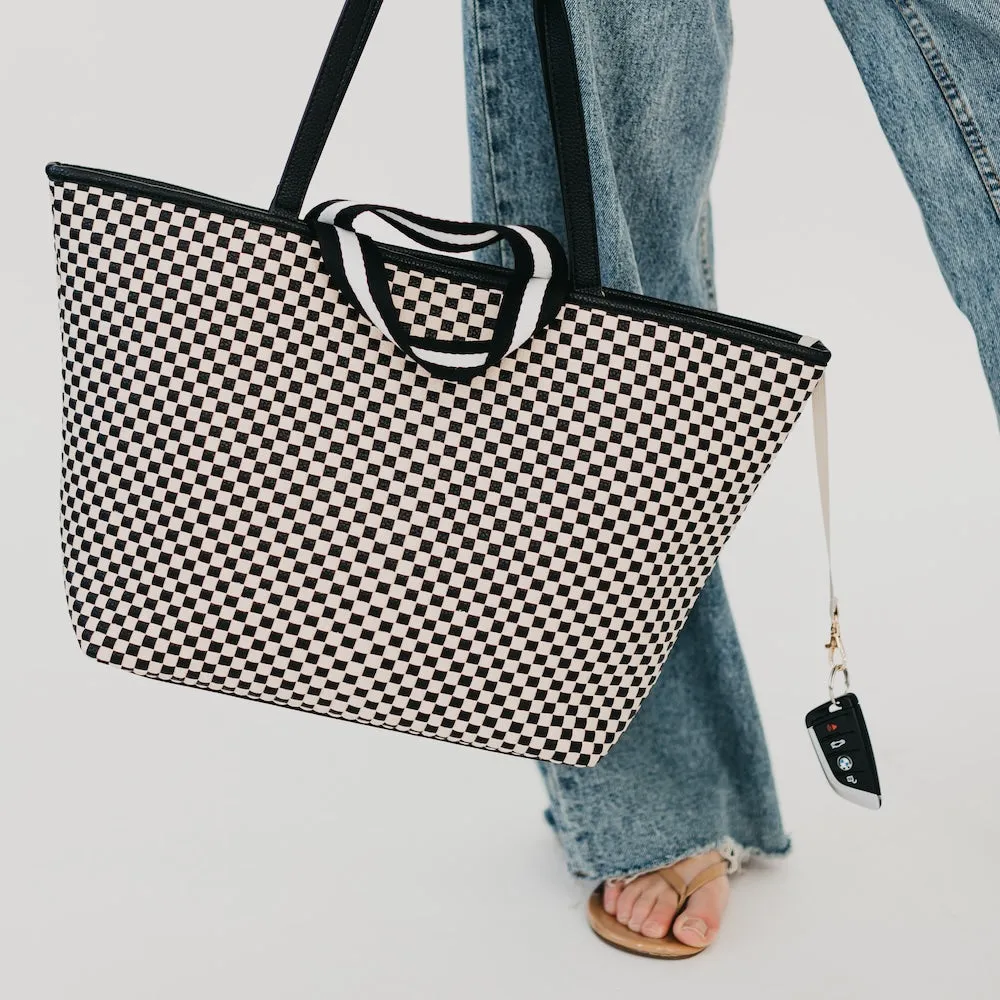 Woven Tiffany Organizer Tote Bag by Pretty Simple
