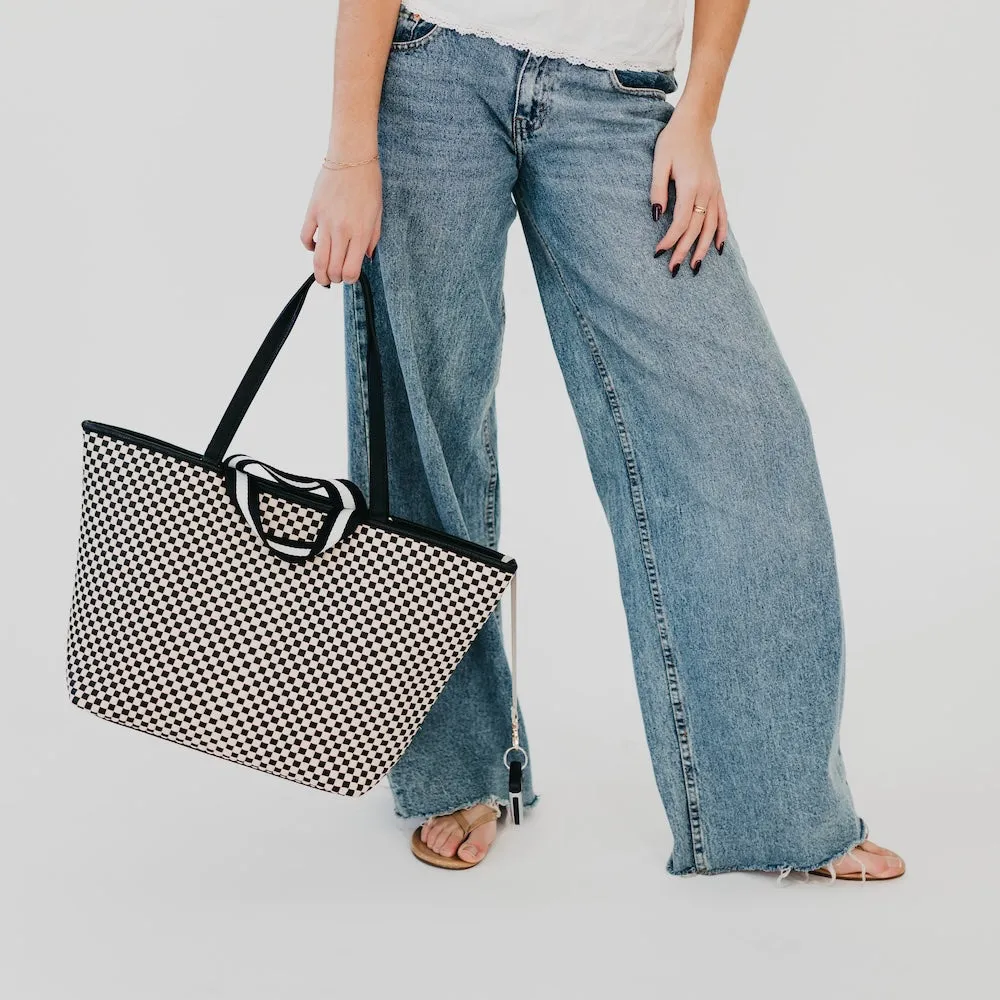 Woven Tiffany Organizer Tote Bag by Pretty Simple
