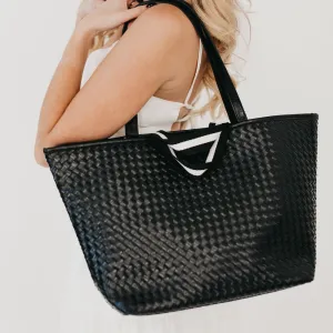 Woven Tiffany Organizer Tote Bag by Pretty Simple