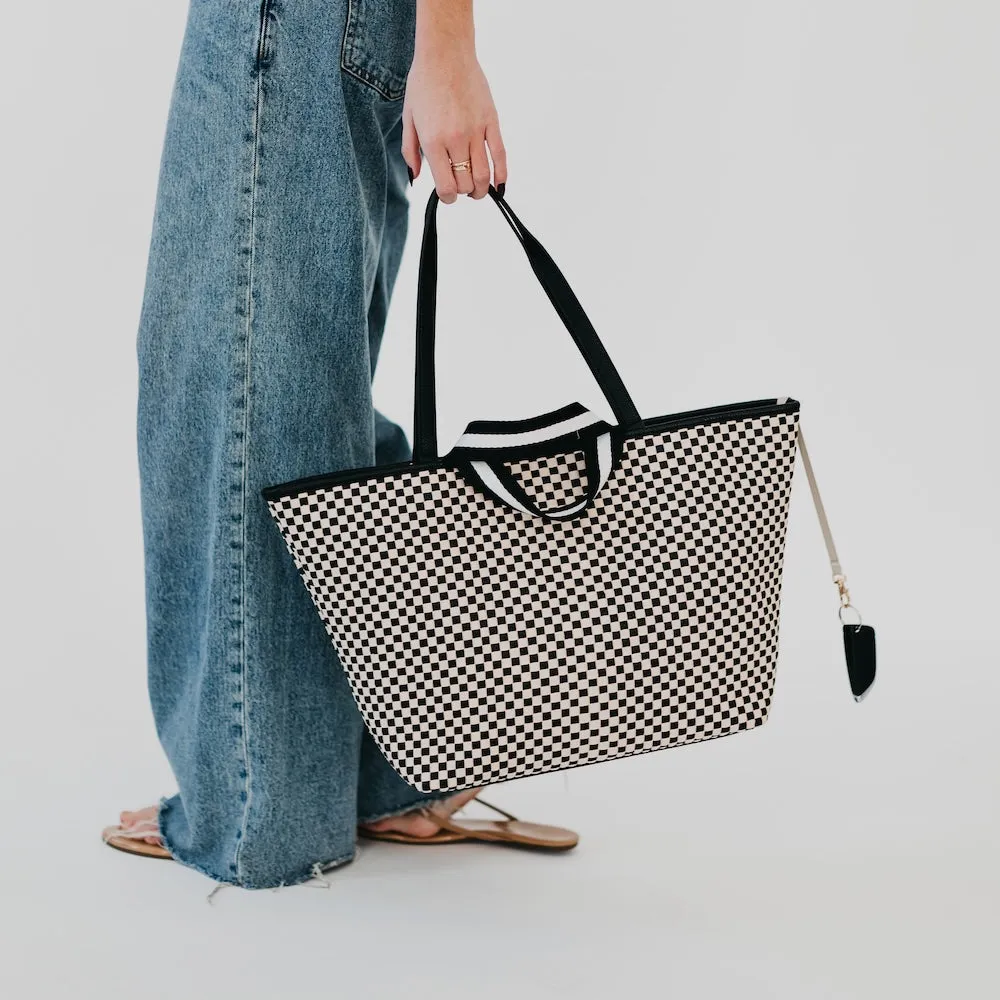 Woven Tiffany Organizer Tote Bag by Pretty Simple