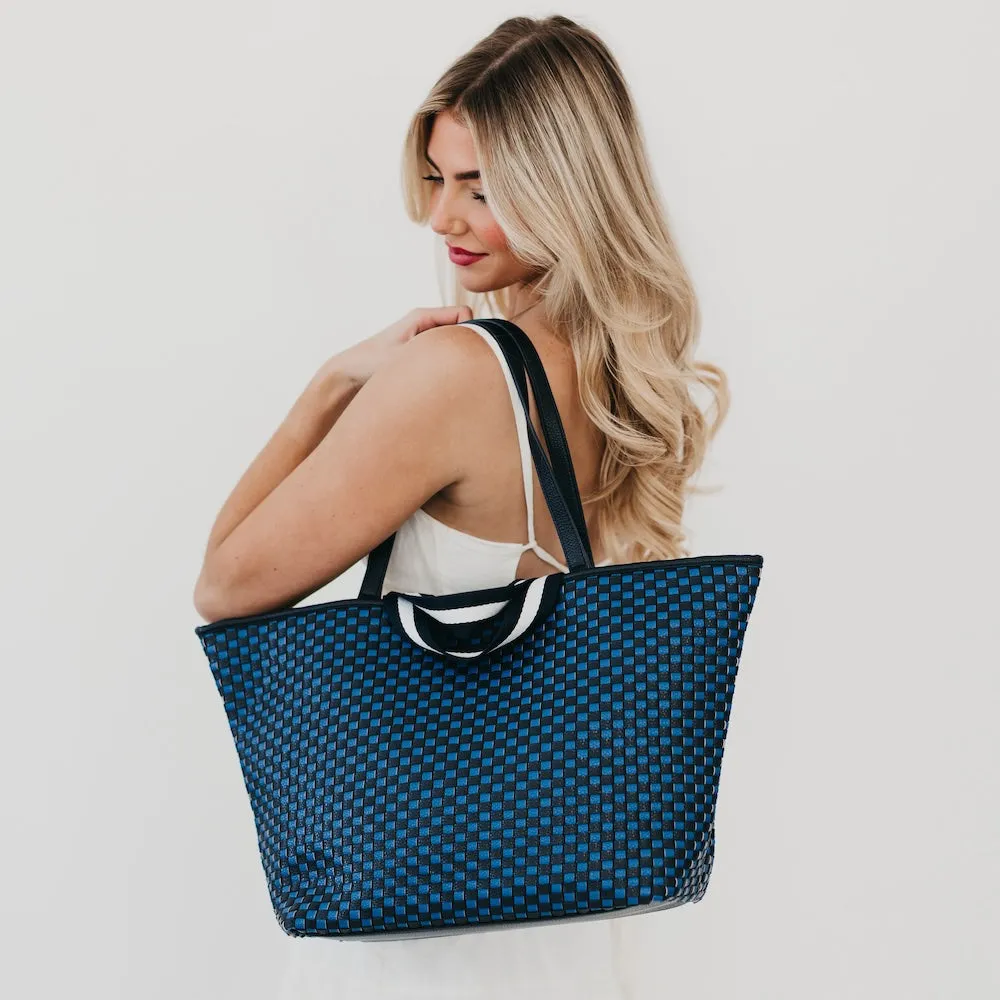 Woven Tiffany Organizer Tote Bag by Pretty Simple