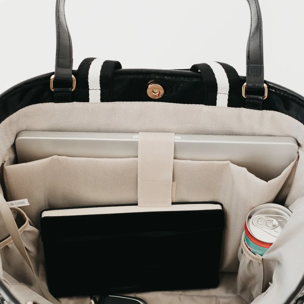 Woven Tiffany Organizer Tote Bag by Pretty Simple