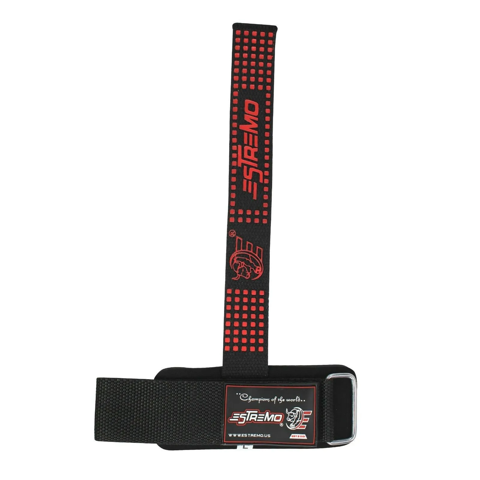 Wrist Support Bar Lifting Straps - Red